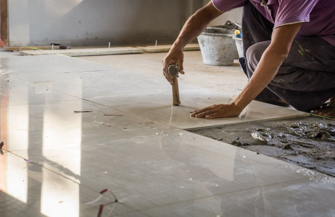 Professionelle Fliesenverlegung